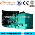 16 cilindros V tipo TBG serie 1500KW generador de turbina de gas para la venta